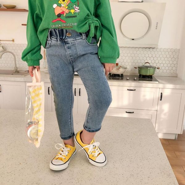 jeans spring and autumn arrival korean style cotton all-match casual slim fashion long pants for cute cool baby girls, Blue
jeans spring and autumn arrival korean style cotton all-match casual slim fashion long pants for cute cool baby girls, Blue