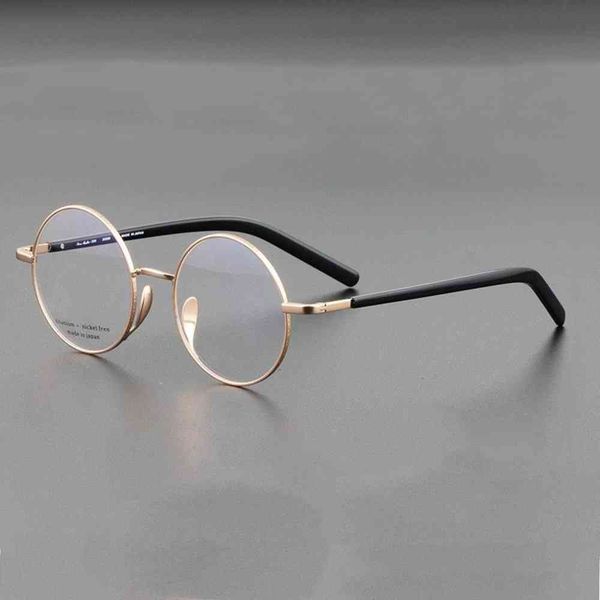 luxury designer glasses 2021new japanese handmade retro round pure titanium glasses frame optical myopia for men women eyeglasses ultralight, White;black 
luxury designer glasses 2021new japanese handmade retro round pure titanium glasses frame optical myopia for men women eyeglasses ultralight, White;black