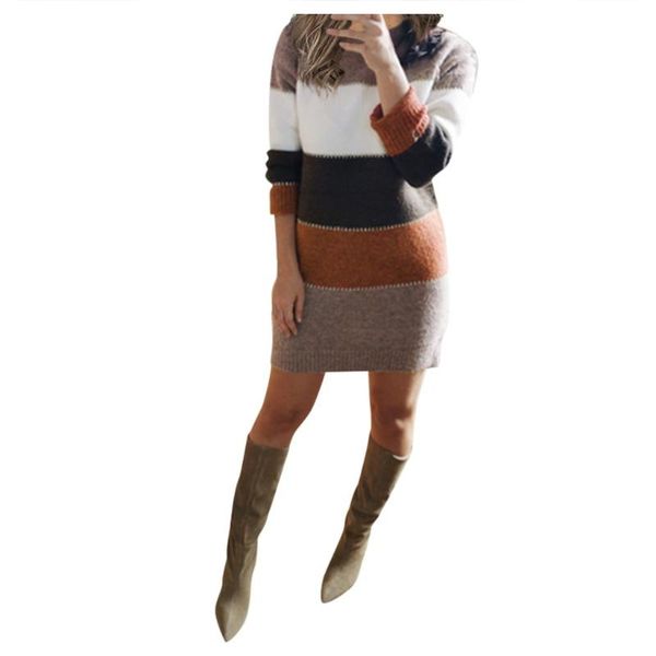 women's dress knit sweater long sleeve package hips party mini casual autumn winter elegant dresses vestido de mujer, Black;gray
women's dress knit sweater long sleeve package hips party mini casual autumn winter elegant dresses vestido de mujer, Black;gray