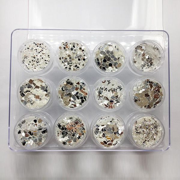 nail glitter 12pcs/lot super shiny silver sequins mirror chunky flaeks sparkle manicure makeup loose, Silver;gold
nail glitter 12pcs/lot super shiny silver sequins mirror chunky flaeks sparkle manicure makeup loose, Silver;gold