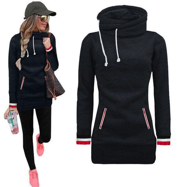 women's hoodies & sweatshirts 2021 autumn spring pullover office lady sweatshirt western style slim women fashion casual female outwear, Black
women's hoodies & sweatshirts 2021 autumn spring pullover office lady sweatshirt western style slim women fashion casual female outwear, Black