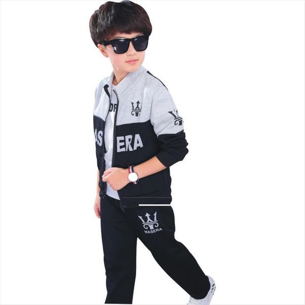 clothing set boys girls sport suit children clothes child active costume boy suits for coat, White
clothing set boys girls sport suit children clothes child active costume boy suits for coat, White