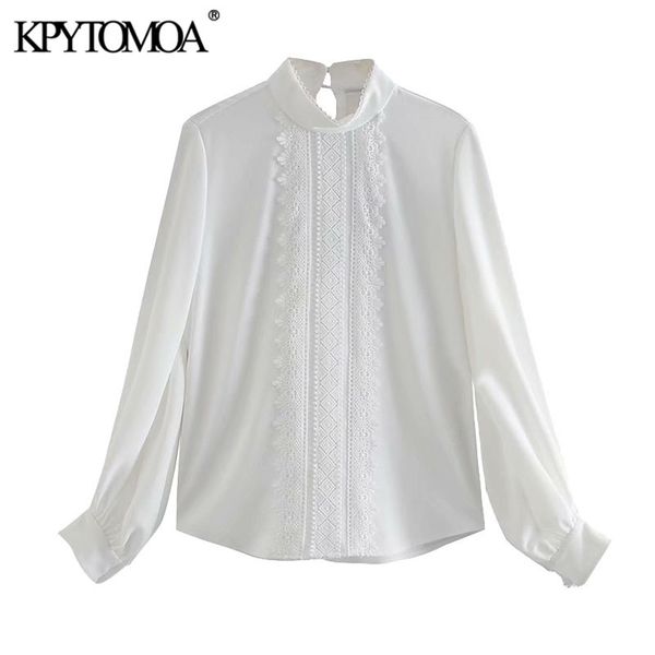 women fashion with lace pleated office wear blouses high neck long sleeve female shirts chic 210420, Black;white
women fashion with lace pleated office wear blouses high neck long sleeve female shirts chic 210420, Black;white