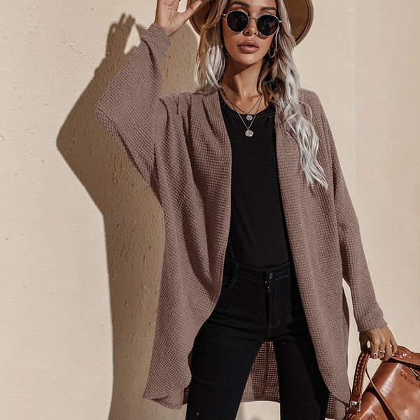 2021 autumn and winter new wool pure color mid-length lazy style long-sleeved jacket women, Black;brown
2021 autumn and winter new wool pure color mid-length lazy style long-sleeved jacket women, Black;brown