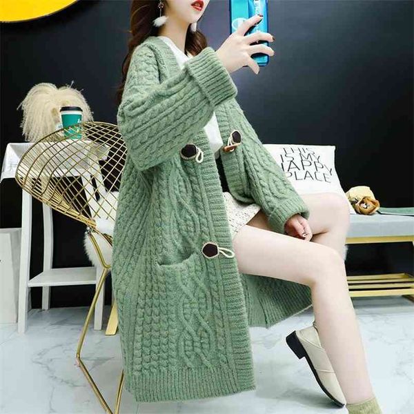 fall winter cardigan women single breasted pocket oversize sweater lady v-neck twist knitted loose casual femme 210604, White
fall winter cardigan women single breasted pocket oversize sweater lady v-neck twist knitted loose casual femme 210604, White