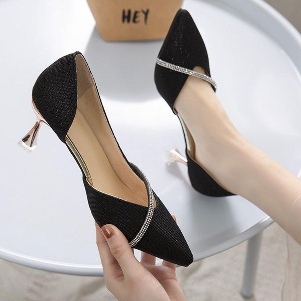 dress shoes plus size 41 women pumps pointed toe high heels 6cm bling crystal ladies gold heeled zapatos mujer 9080n, Black
dress shoes plus size 41 women pumps pointed toe high heels 6cm bling crystal ladies gold heeled zapatos mujer 9080n, Black
