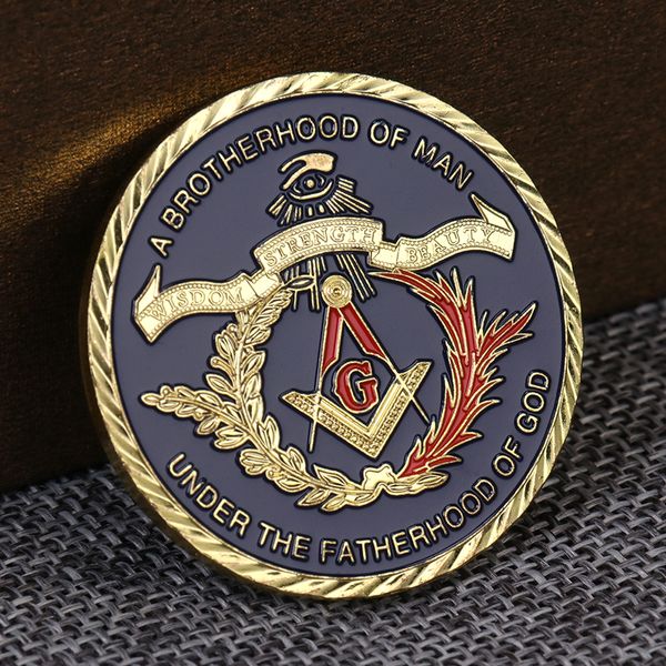 10pcs non magnetic euro masonic under a brotherhood of man the fatherhood of god coin american coin home decoration commemorative coins
10pcs non magnetic euro masonic under a brotherhood of man the fatherhood of god coin american coin home decoration commemorative coins