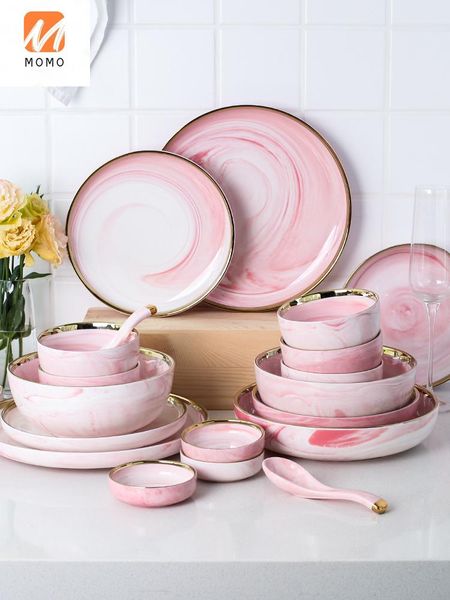 storage bottles & jars pink cute golden trim marble ceramic tableware plate household dinner rice bowl soup noodle
storage bottles & jars pink cute golden trim marble ceramic tableware plate household dinner rice bowl soup noodle