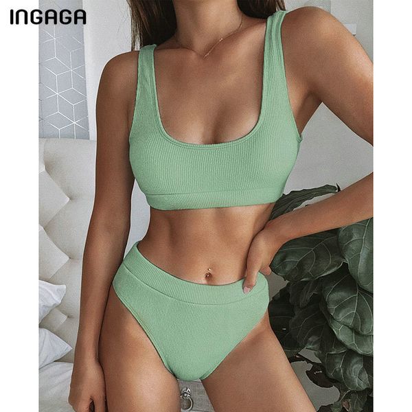 ingaga 2021 bikini set high waist swimsuit female solid ribbed swimwear women biquini bathing suits push up two-pieces bikinis, White;black
ingaga 2021 bikini set high waist swimsuit female solid ribbed swimwear women biquini bathing suits push up two-pieces bikinis, White;black