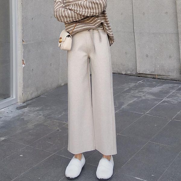 women's pants & capris winter wide leg women plus size high waist pant autumn/winter trousers ankle length straight tube loose thick ca, Black;white
women's pants & capris winter wide leg women plus size high waist pant autumn/winter trousers ankle length straight tube loose thick ca, Black;white