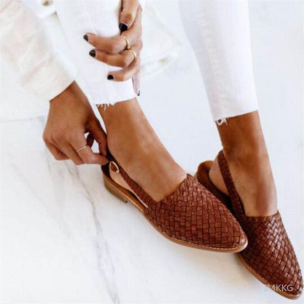 sandals 2021 summer style women's flat shoes large size pointed toe woven retro office 43, Black
sandals 2021 summer style women's flat shoes large size pointed toe woven retro office 43, Black