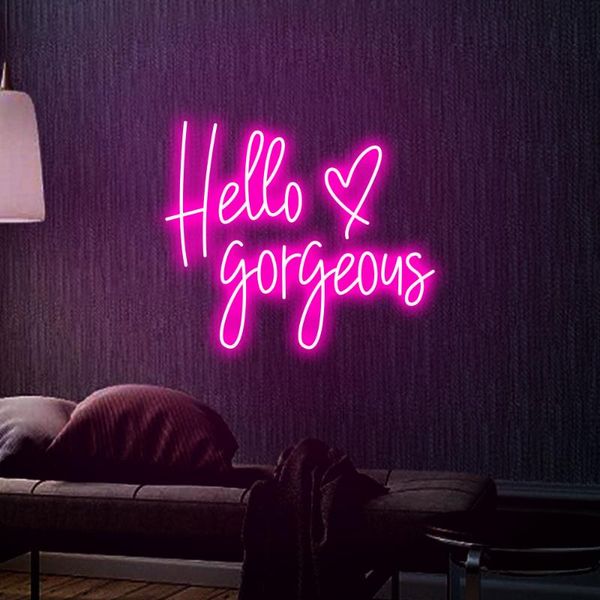 other event & party supplies "hello gorgeous" neon sign custom light led pink home room wall decoration ins shop decor
other event & party supplies "hello gorgeous" neon sign custom light led pink home room wall decoration ins shop decor