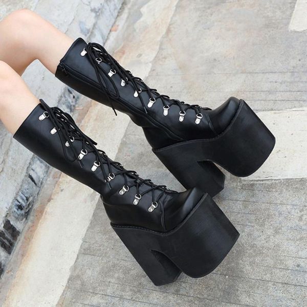 boots gigifox brand large sizes 43 thick platform 17cm extreme high heels fashion shoelaces shoes woman motorcycles female, Black
boots gigifox brand large sizes 43 thick platform 17cm extreme high heels fashion shoelaces shoes woman motorcycles female, Black