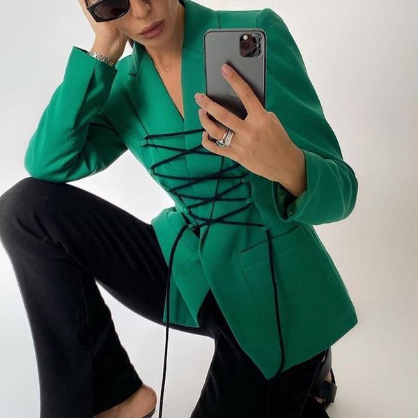 women's suits & blazers autumn winter stylish bandage coat for women solid color casual chic jackets elegant office lady streetwear ja, White;black
women's suits & blazers autumn winter stylish bandage coat for women solid color casual chic jackets elegant office lady streetwear ja, White;black