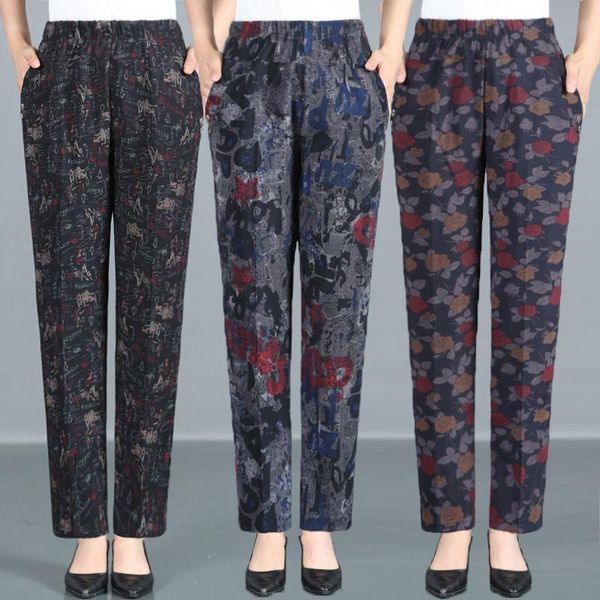 women's pants & capris spring autumn middl aged women wlastic high waist casual floral print straight female trousers plus size xl-4xl, Black;white
women's pants & capris spring autumn middl aged women wlastic high waist casual floral print straight female trousers plus size xl-4xl, Black;white