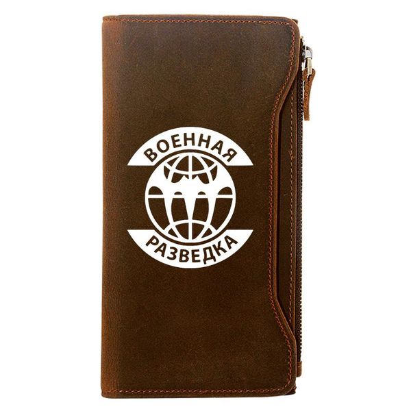 wallets russian special forces holder package genuine leather zipper wallet men casual long clutch purse, Red;black 
wallets russian special forces holder package genuine leather zipper wallet men casual long clutch purse, Red;black