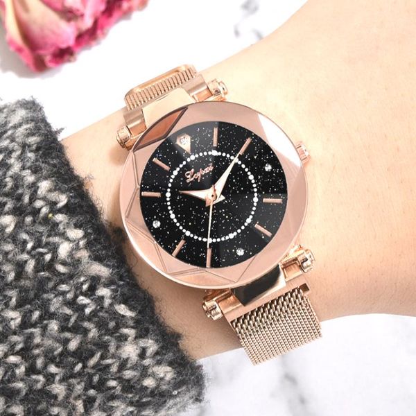 wristwatches women starry sky diamond watches luxury mesh ladies dress clock magnet buckle geometric surface fashion casual quartz wristwatc, Slivery;brown
wristwatches women starry sky diamond watches luxury mesh ladies dress clock magnet buckle geometric surface fashion casual quartz wristwatc, Slivery;brown