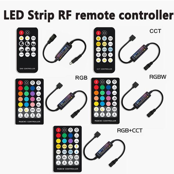 

controllers dc12v dc24v led controller dimmer single color/rgb/rgbw/rgbcct strip light with 28key rf wireless remote control 6pin