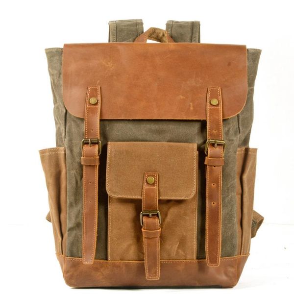 backpack waterproof male crazy horse leather men's casual rucksack lapcanvas computer school bag stitching
backpack waterproof male crazy horse leather men's casual rucksack lapcanvas computer school bag stitching