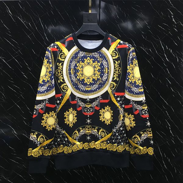 men's hoodies & sweatshirts fancy retro male autumn print high-quality casual sweaters designer o-neck hoodeies c252, Black 
men's hoodies & sweatshirts fancy retro male autumn print high-quality casual sweaters designer o-neck hoodeies c252, Black