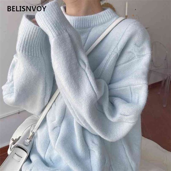 japanese style mohair oversize sweater women ribbed knitted pullovers loose solid warm sweet winter clothes 210520, White
japanese style mohair oversize sweater women ribbed knitted pullovers loose solid warm sweet winter clothes 210520, White