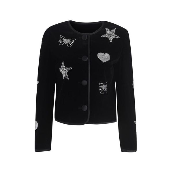 women's jackets autumn and winter round neck sweater women beaded diamond bow star pattern loose long-sleeved cardigan temperament, Black;brown
women's jackets autumn and winter round neck sweater women beaded diamond bow star pattern loose long-sleeved cardigan temperament, Black;brown