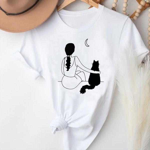 cartoon spring summer fashion cat womens t shirts friends short sleeve clothes graphic lady print female tee shirt, White
cartoon spring summer fashion cat womens t shirts friends short sleeve clothes graphic lady print female tee shirt, White