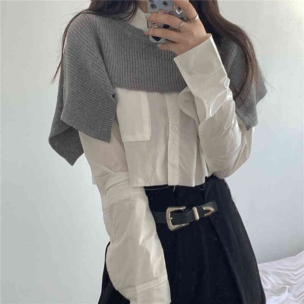 women's knits & tees o neck sleeveless knitted sweater shawl poncho womens short pullovers coat new autumn winter streetwear casua, White
women's knits & tees o neck sleeveless knitted sweater shawl poncho womens short pullovers coat new autumn winter streetwear casua, White
