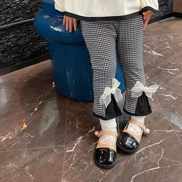 trousers children's clothing girls' black and white pattern split cute bow female doll fashionable all-match casual pants, Blue
trousers children's clothing girls' black and white pattern split cute bow female doll fashionable all-match casual pants, Blue