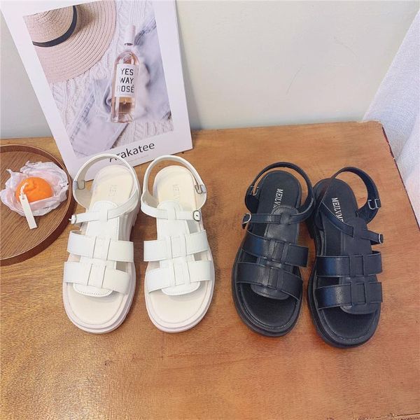 sandals roman women's summer high casual versatile thick soled shoes cute simple, Black
sandals roman women's summer high casual versatile thick soled shoes cute simple, Black