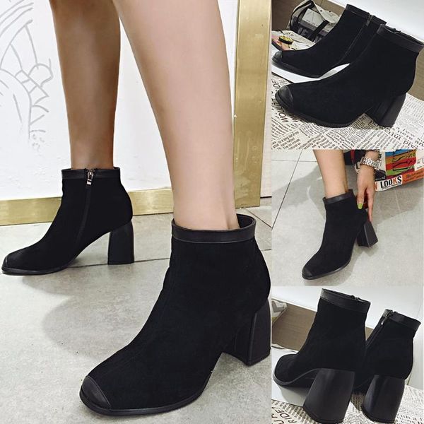 boots 2021 fashion women shoes classic thick high heel buckle ankle autumn winter ladies solid, Black
boots 2021 fashion women shoes classic thick high heel buckle ankle autumn winter ladies solid, Black