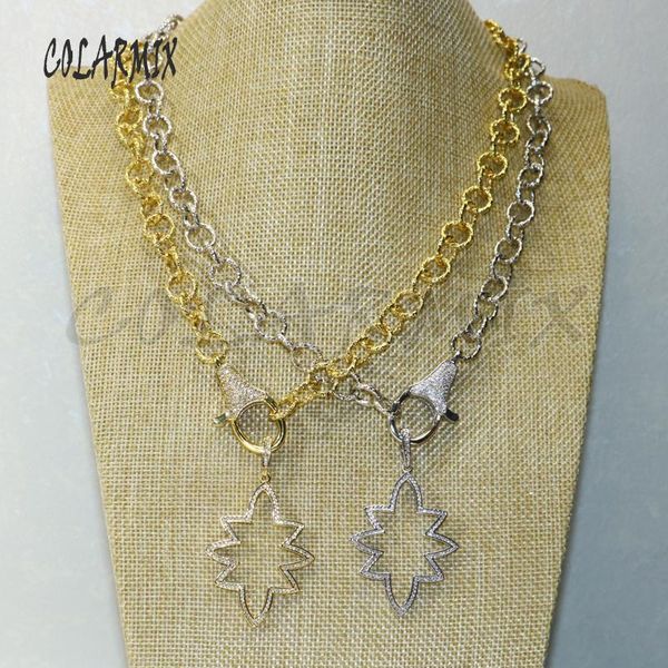 pendant necklaces 2pcs fashion leaf zircon necklace link clasp mix color metal chain 50492, Silver
pendant necklaces 2pcs fashion leaf zircon necklace link clasp mix color metal chain 50492, Silver