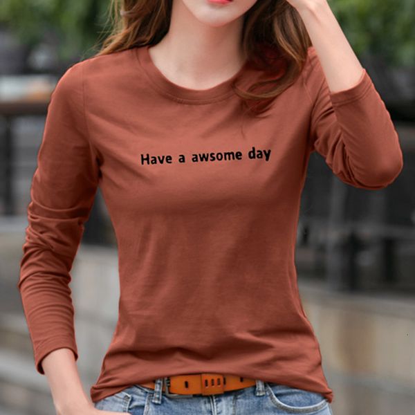 women's t-shirt shintimes tee femme long sleeve t womens korean style cotton letter printing o-neck tshirt women x09m, White
women's t-shirt shintimes tee femme long sleeve t womens korean style cotton letter printing o-neck tshirt women x09m, White
