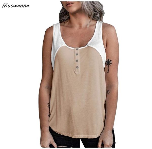 tank women summer patchwork streetstyle basic loose women's casual round neck button vest contrast color tanks #lr2 & camis, White
tank women summer patchwork streetstyle basic loose women's casual round neck button vest contrast color tanks #lr2 & camis, White
