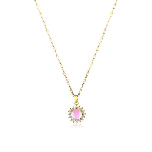 pendant necklaces berserk jewelry gift women's simple zircon sunflower female stone bone torque wedding for women girls, Silver
pendant necklaces berserk jewelry gift women's simple zircon sunflower female stone bone torque wedding for women girls, Silver