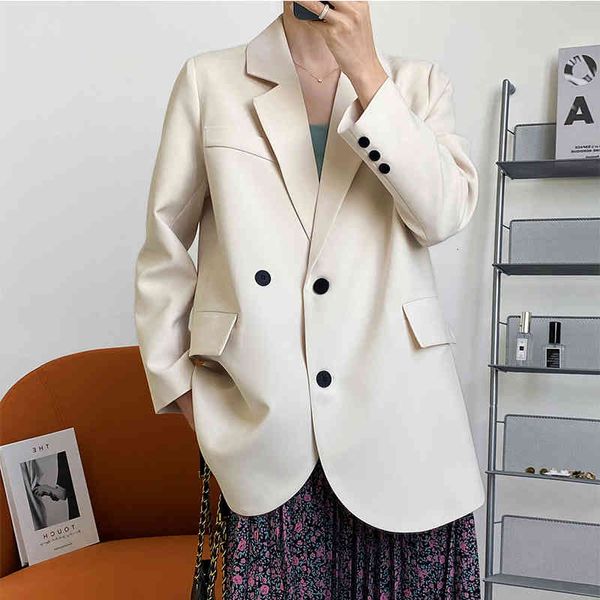 women's suits & blazers casaco de manga longa feminino, jaqueta extragran solta, escritório, para primavera, irmã fara a1el, White;black
women's suits & blazers casaco de manga longa feminino, jaqueta extragran solta, escritório, para primavera, irmã fara a1el, White;black