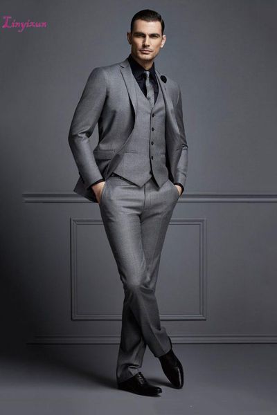 men's suits & blazers handsome dark grey mens suit fashion groom wedding for men slim fit tuxedos man(jacket+vest+pants), White;black
men's suits & blazers handsome dark grey mens suit fashion groom wedding for men slim fit tuxedos man(jacket+vest+pants), White;black