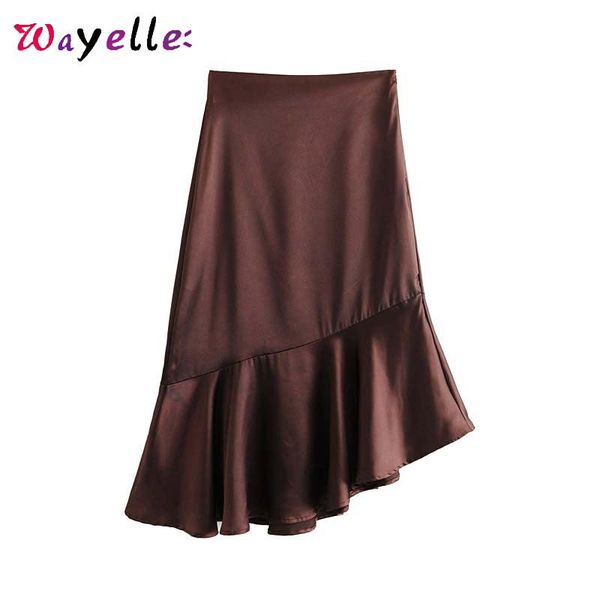 skirts elegant skirt women side zipper vintage asymmetrical midi 2021 chic solid ruffled casual faldas mujer, Black
skirts elegant skirt women side zipper vintage asymmetrical midi 2021 chic solid ruffled casual faldas mujer, Black