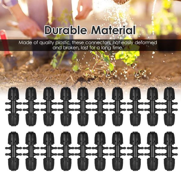 kkmoon 20 pieces barbed tee drip irrigation tubing connectors hose joint 5/8 inch to 1/4 6 way fittings adapter watering equipments
kkmoon 20 pieces barbed tee drip irrigation tubing connectors hose joint 5/8 inch to 1/4 6 way fittings adapter watering equipments