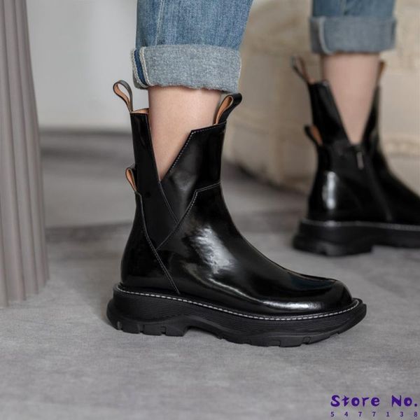 boots 2021 women shoes round toe platform genuine leather ankle for cool motorcycle tooling style girls, Black
boots 2021 women shoes round toe platform genuine leather ankle for cool motorcycle tooling style girls, Black