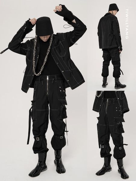 men women clothing hair stylist fashion black heavy industry color contrast bright line pants plus size costumes 27-46 men's
men women clothing hair stylist fashion black heavy industry color contrast bright line pants plus size costumes 27-46 men's
