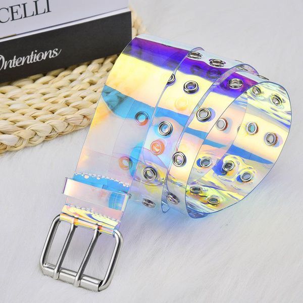 belts 2021 two row pvc clear belt for women fashion pin buckle female white waist trousers transparent ladies jeans grommet, Black;brown
belts 2021 two row pvc clear belt for women fashion pin buckle female white waist trousers transparent ladies jeans grommet, Black;brown