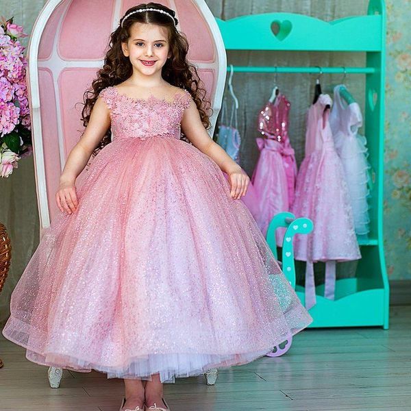 blush ball gown sequined flower girl dresses for wedding pearls toddler appliqued pageant gowns tulle ankle length kids prom dress, White;blue
blush ball gown sequined flower girl dresses for wedding pearls toddler appliqued pageant gowns tulle ankle length kids prom dress, White;blue
