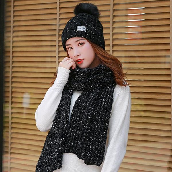 beanie/skull caps women winter hat & scarf set add fur lined flanging cap stylish wool beanie female warm thick knitted, Blue;gray
beanie/skull caps women winter hat & scarf set add fur lined flanging cap stylish wool beanie female warm thick knitted, Blue;gray
