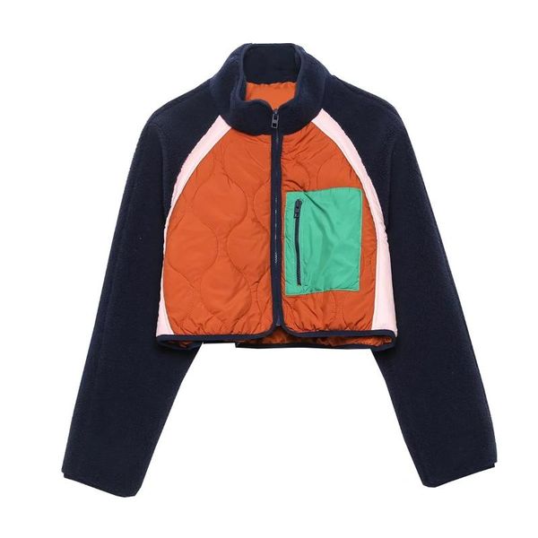 women's jackets color contrast women fashion zipper short fleece jacket lady casual coats y2k autumn female outwear 2021, Black;brown
women's jackets color contrast women fashion zipper short fleece jacket lady casual coats y2k autumn female outwear 2021, Black;brown