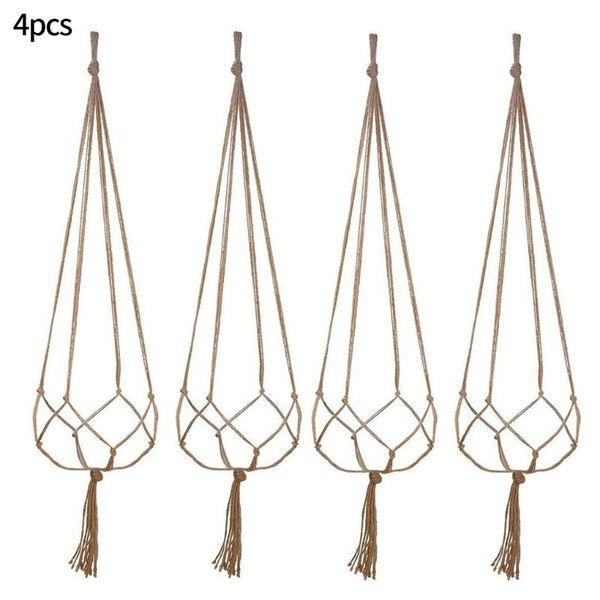 other garden supplies 4 pcs flower basket rope macrame wall hanging plant pot plants hanger baskets handmade home balcony decor
other garden supplies 4 pcs flower basket rope macrame wall hanging plant pot plants hanger baskets handmade home balcony decor