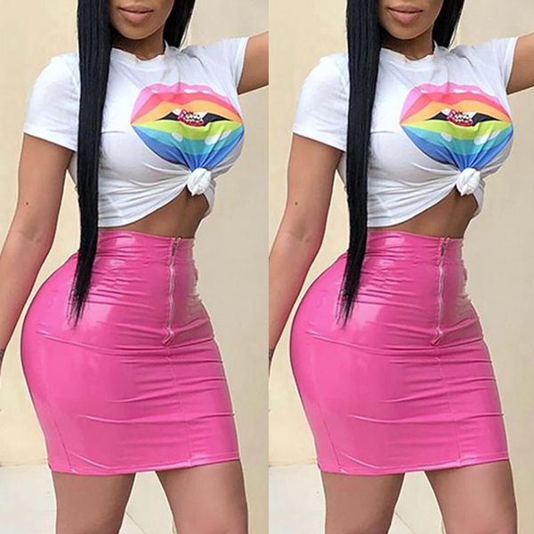 skirts 2021 summer fashion women's skirt solid color zip leather ladies casual pink mini half, Black
skirts 2021 summer fashion women's skirt solid color zip leather ladies casual pink mini half, Black