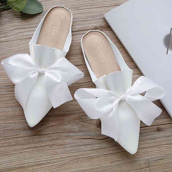 sandals ribbon bow flip flops women pointed toe bowtie sandals size 43 black/white leather pleated slides chaussures femme ete y40
sandals ribbon bow flip flops women pointed toe bowtie sandals size 43 black/white leather pleated slides chaussures femme ete y40