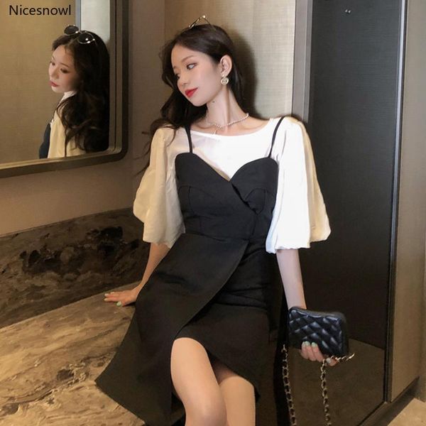 korean style leisure short sleeves chiffon cool waist hugging dungaree dress women's two-piece suit summer fashion suits & blazers, White;black
korean style leisure short sleeves chiffon cool waist hugging dungaree dress women's two-piece suit summer fashion suits & blazers, White;black