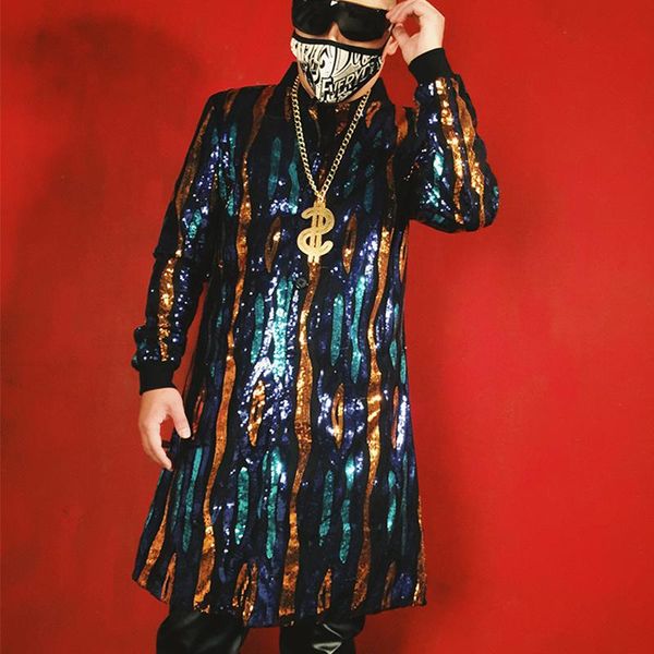 men's trench coats fashion male singer djds sequin costume mid-length coat nightclub erkek palto hairdresser stage long, Tan;black
men's trench coats fashion male singer djds sequin costume mid-length coat nightclub erkek palto hairdresser stage long, Tan;black